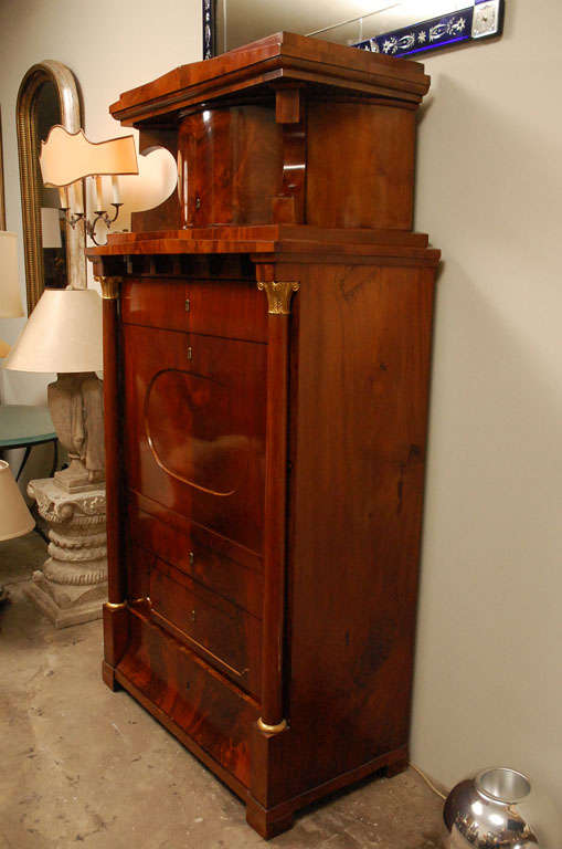 19th Century Early 19th C. Swedish Empire Style Secretaire For Sale